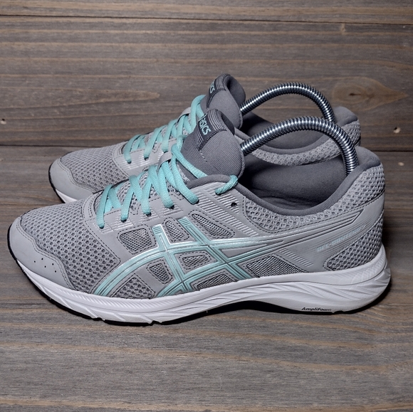 Asics Gel Contend 5 Running Athletic Shoes Sneakers Womens Size 9 Gray Icy - Picture 3 of 7